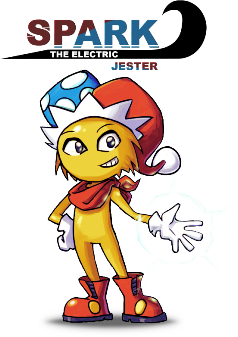 Spark The Jester - Spark The Electric Jester (500x706), Png Download