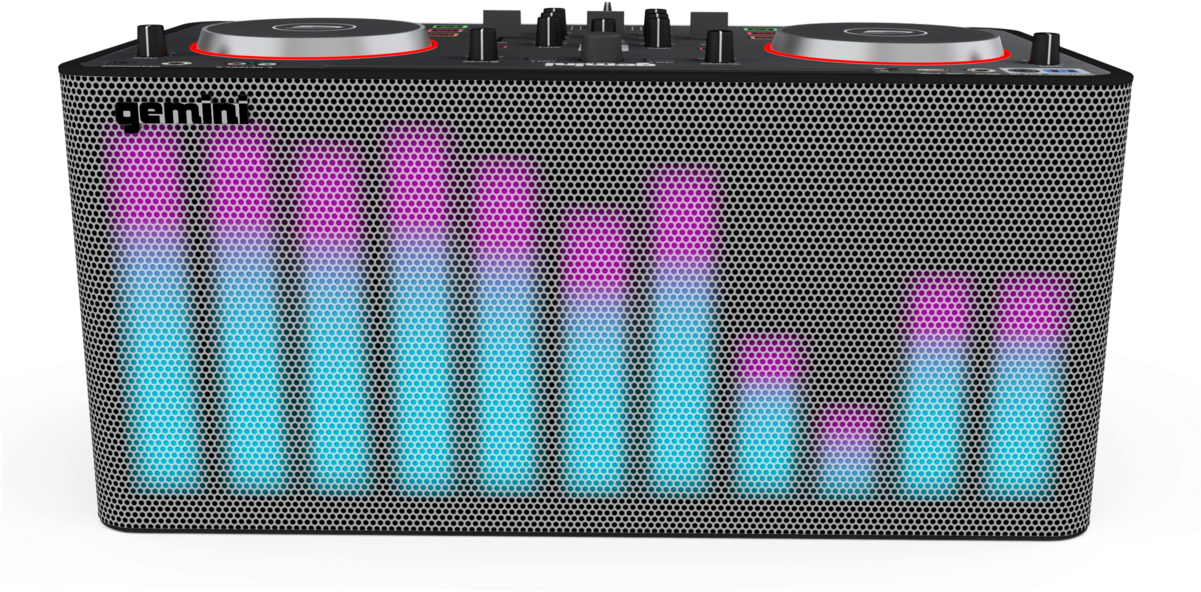 Wireless Speaker With Party Lights - Gemini Mix2go (1200x800), Png Download