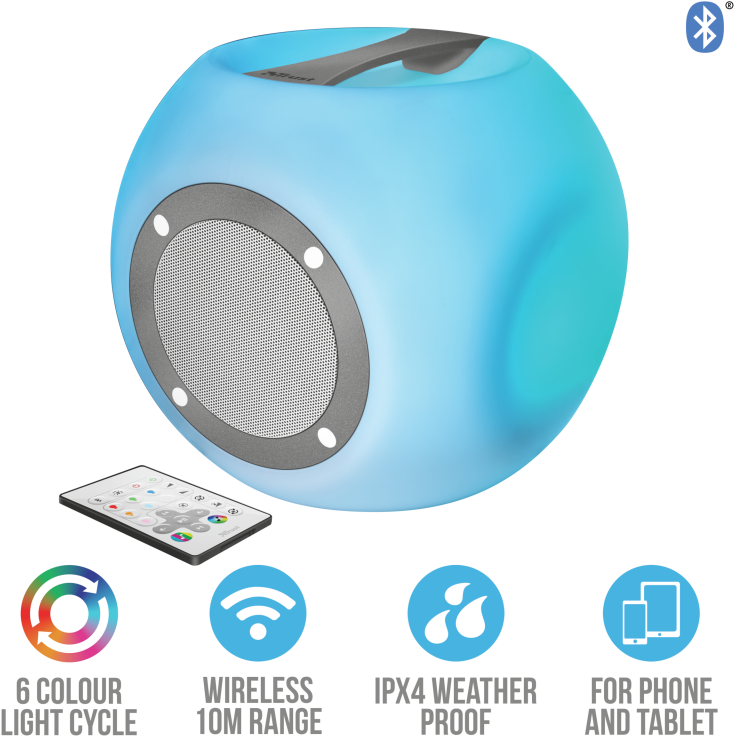 Trust Lara Wireless Bluetooth Speaker With Multi-colour - Searching For New Girlfriend (800x800), Png Download