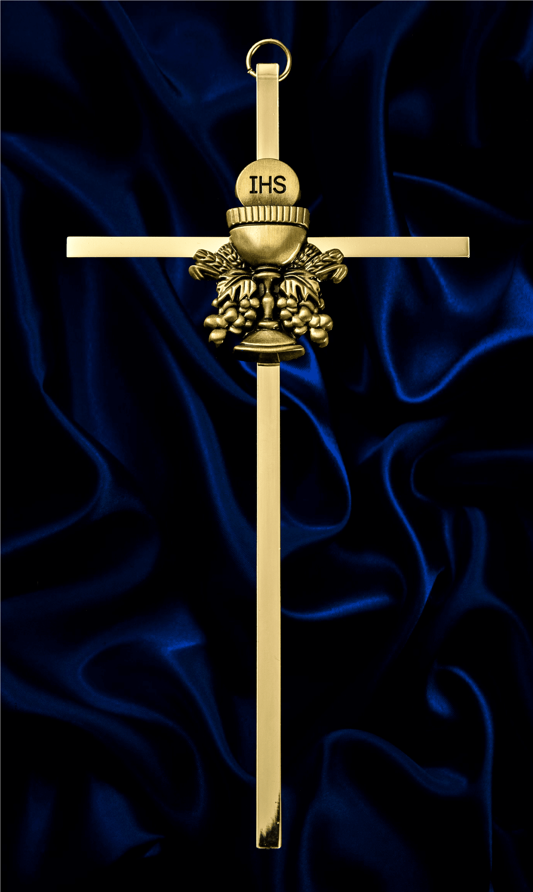 7” H Solid Brass Communion Wall Cross With Gift Box - Cross (2892x2892), Png Download