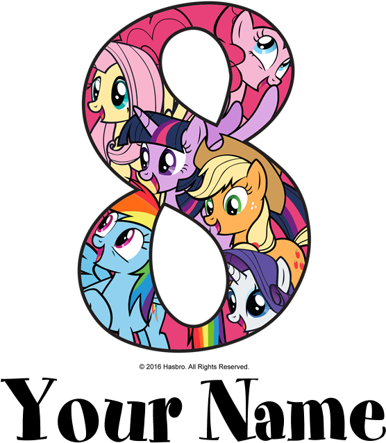 My Little Pony Friends 8th Birthday T-shirt - Princess Poster For Kids (700x700), Png Download