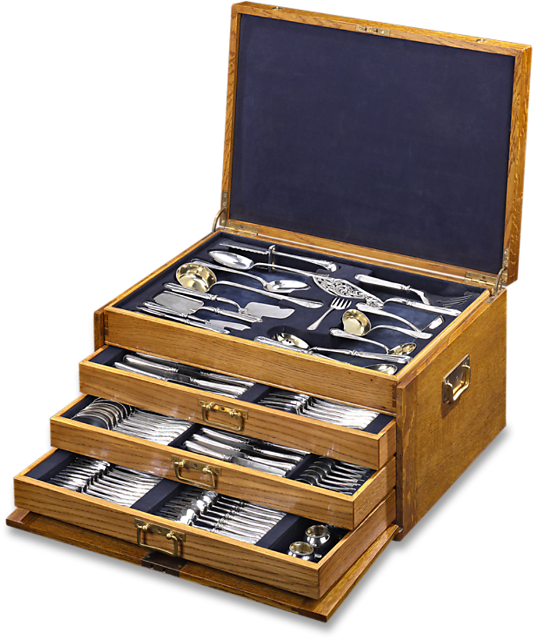 Fabergé Silver Flatware Service For - Kutulu Kuranı Kerim (864x1080), Png Download