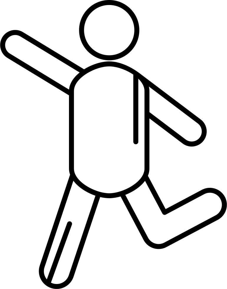 Stick Man Running Comments - Icon (770x980), Png Download