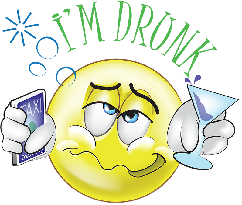 Alcoholic Drunken Emoji (800x699), Png Download