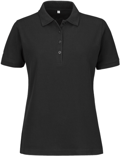 Matrix Ladies Polo Shirt Black - Black Polos (600x600), Png Download
