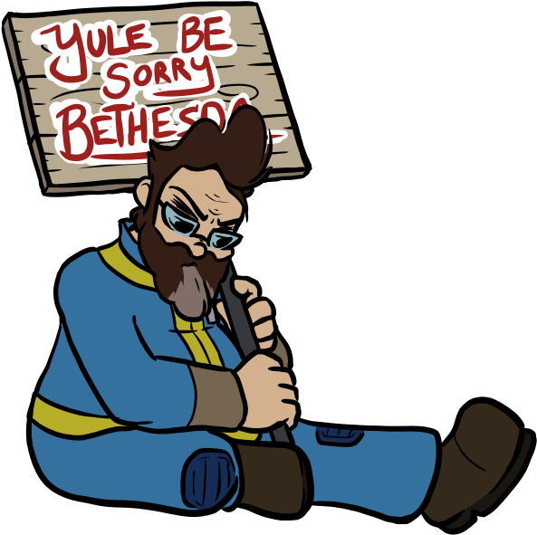 Yule Be Sorry - Cartoon (612x612), Png Download