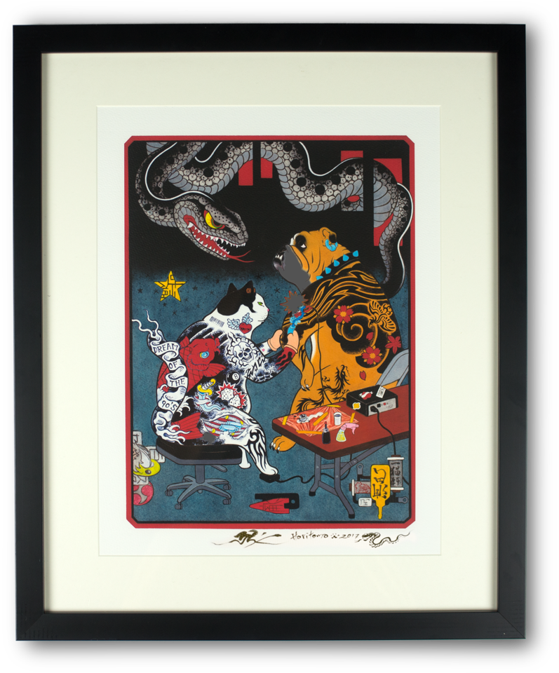 Limited Edition Signed & Framed Dream Of 90s Print - Tattoo Artist (1000x1000), Png Download