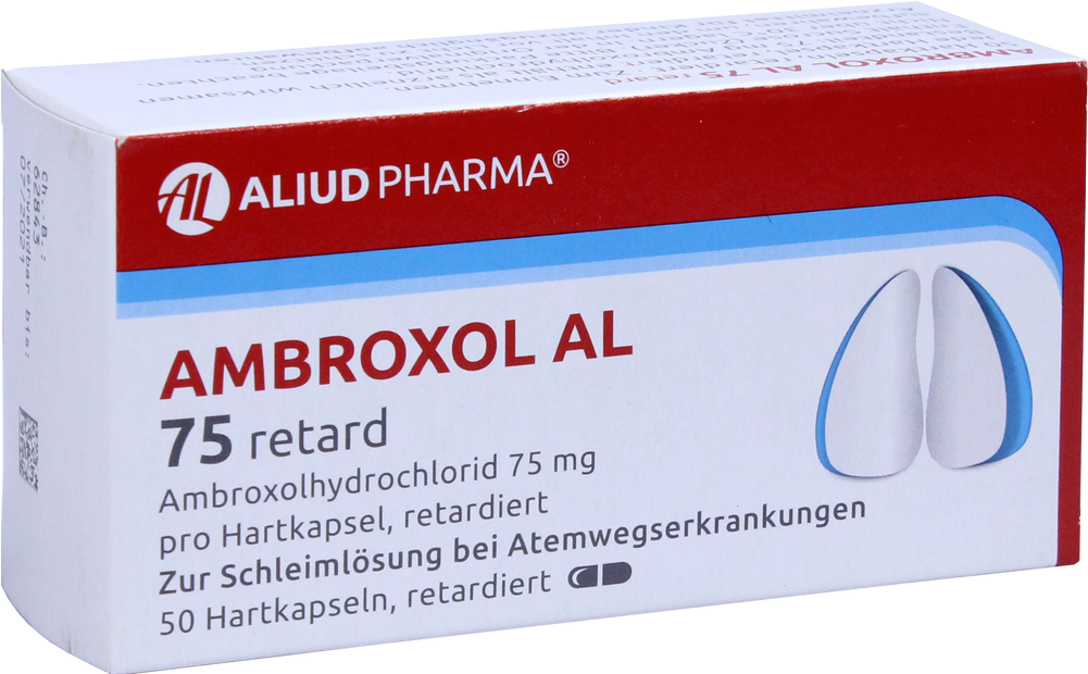 Ambroxol Al 75 Retard - Box (1000x1000), Png Download