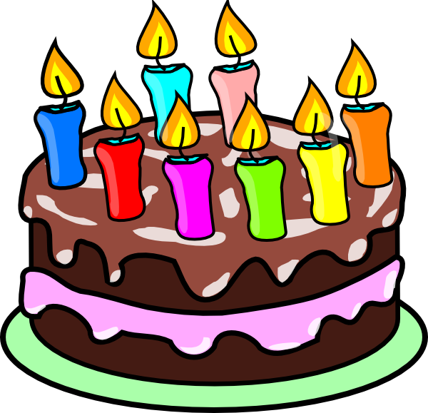 Small - Birthday Cake Clip Art (600x579), Png Download