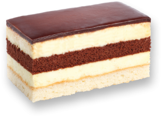 Fetta Di Torta Alla Crema Di Banane - Fetta Torta Png (940x587), Png Download