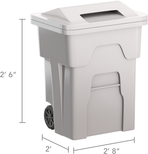 64-gallon Dimensions - 2 - 49x2x2 - 65 Ft - Roof (703x578), Png Download