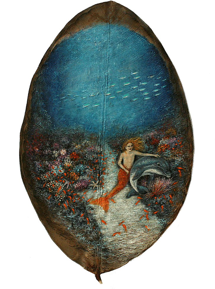 The Little Mermaid And The Dolphin - Egg Decorating (1000x1000), Png Download