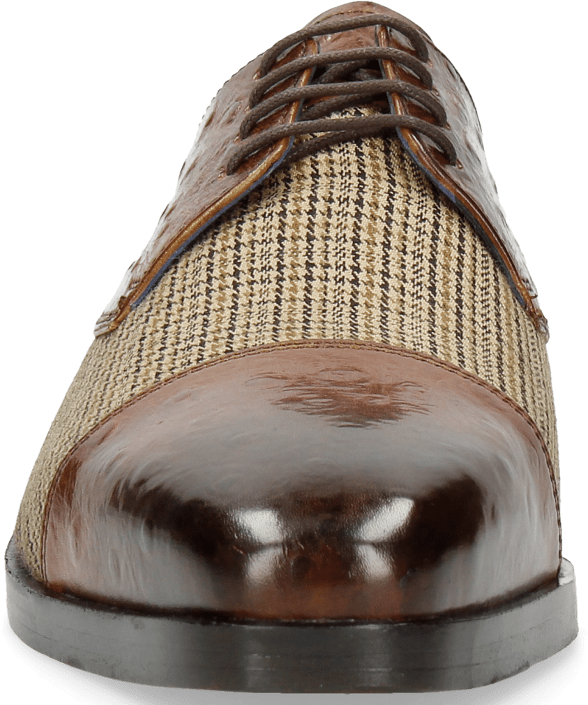 Derby Shoes Lewis 27 Ostrich Tan Textile English - Hardwood (1024x1024), Png Download