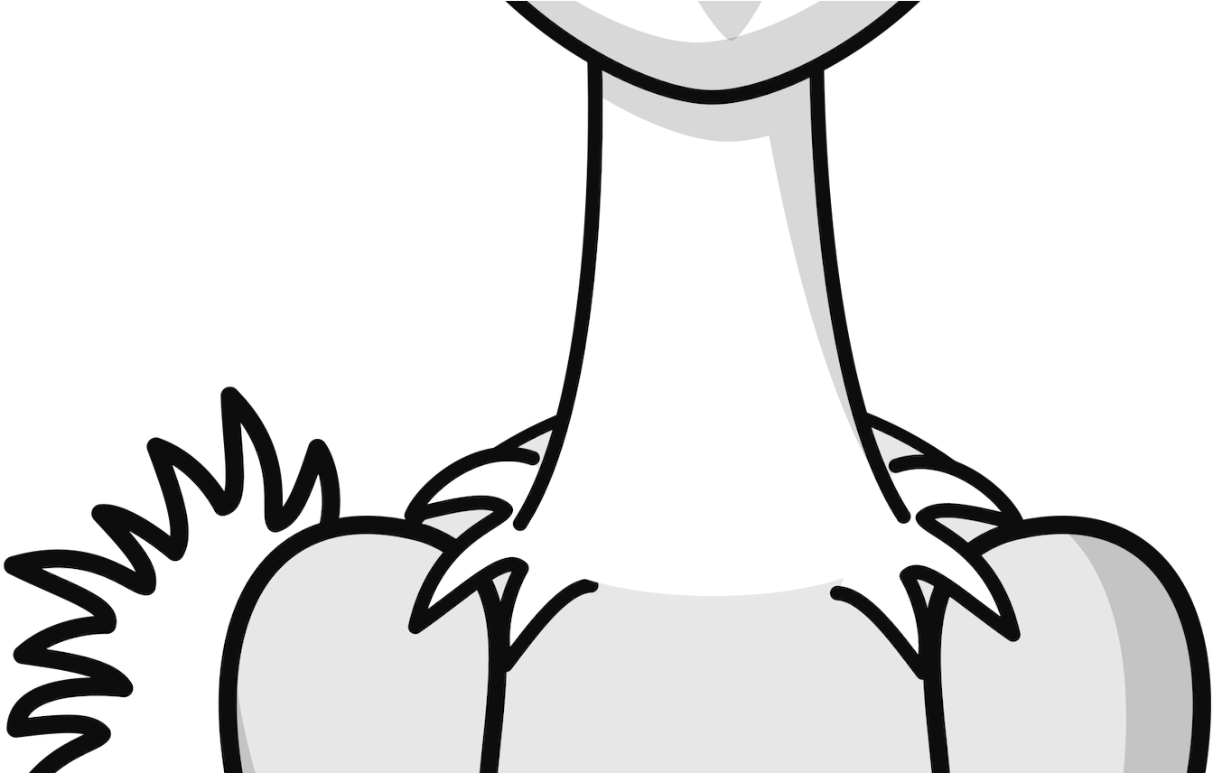 Clipart Cartoon Ostrich - Wild Animal Clipart Black And White (1368x855), Png Download