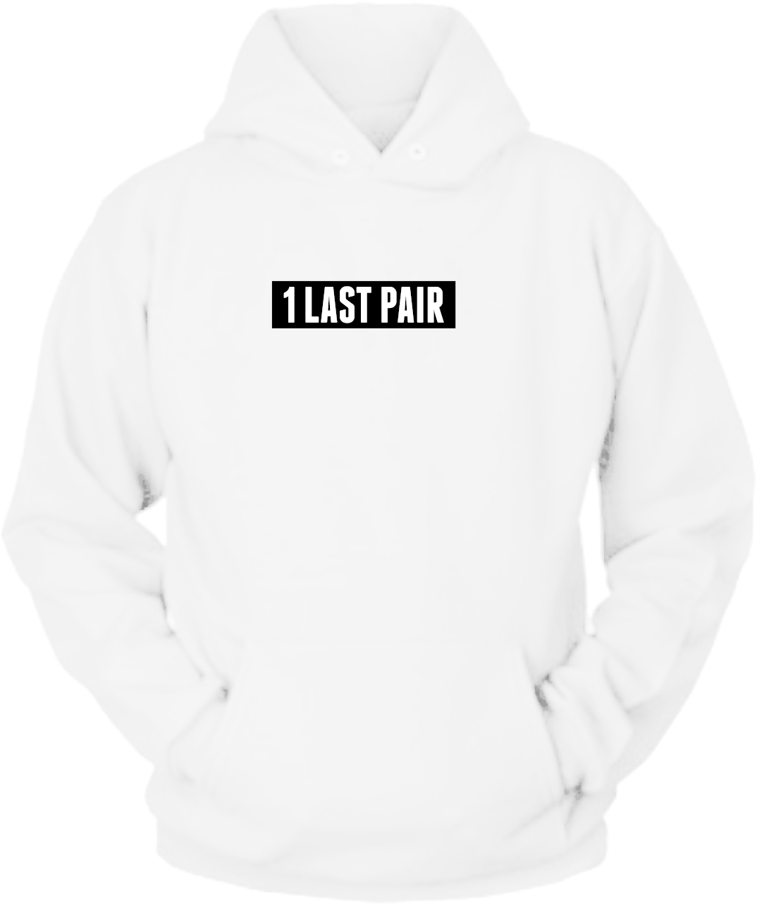1 Last Pair White - Black Box Logo White Hoodie (2880x1510), Png Download