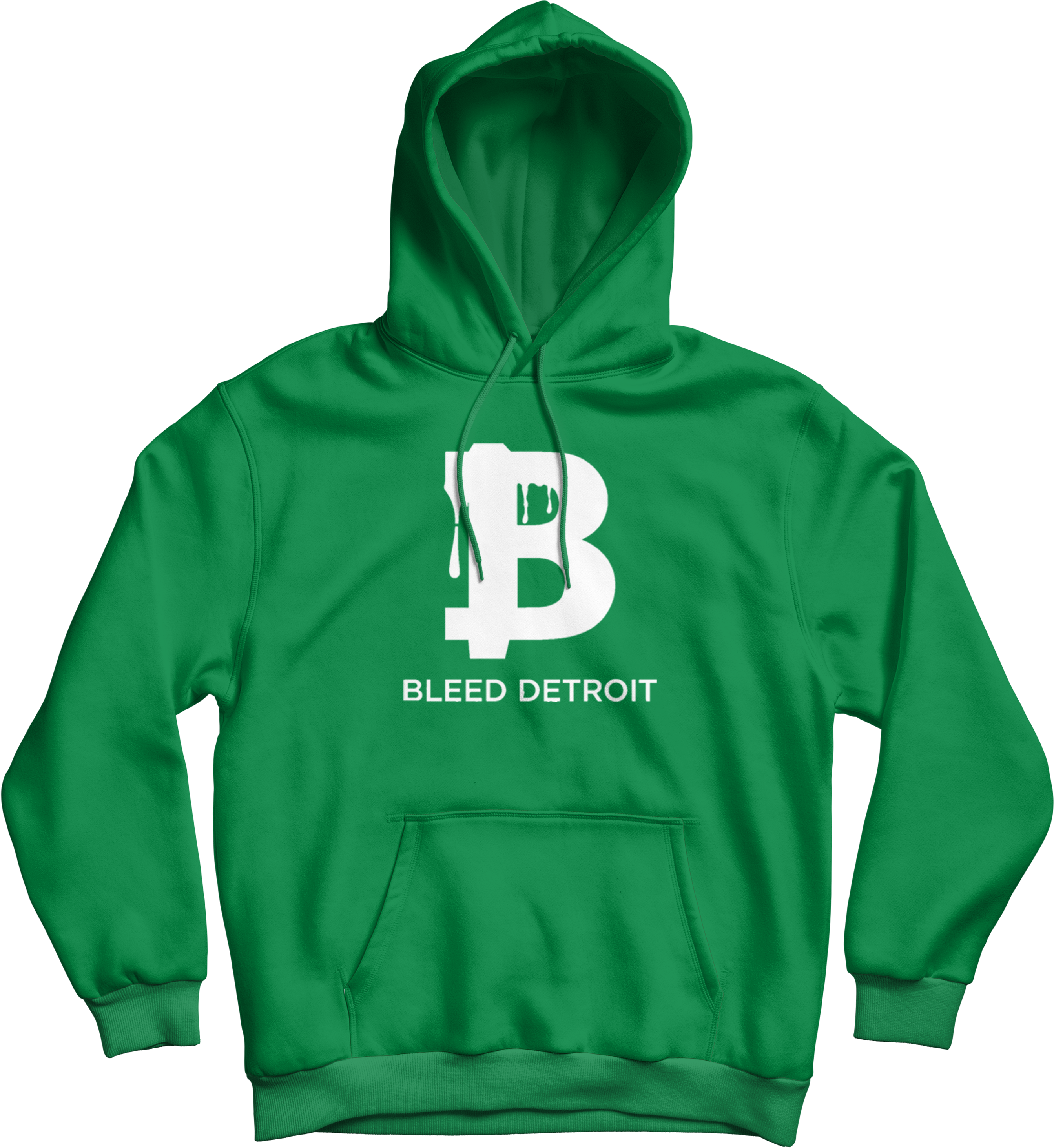 Green & White Hoodie - Blank Red Hoodie (4000x3500), Png Download