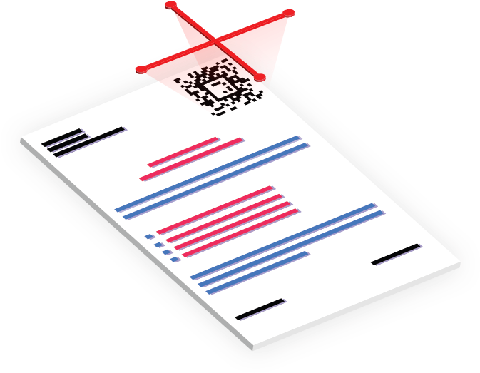 Aztec Barcode Visual - Paper Product (684x585), Png Download