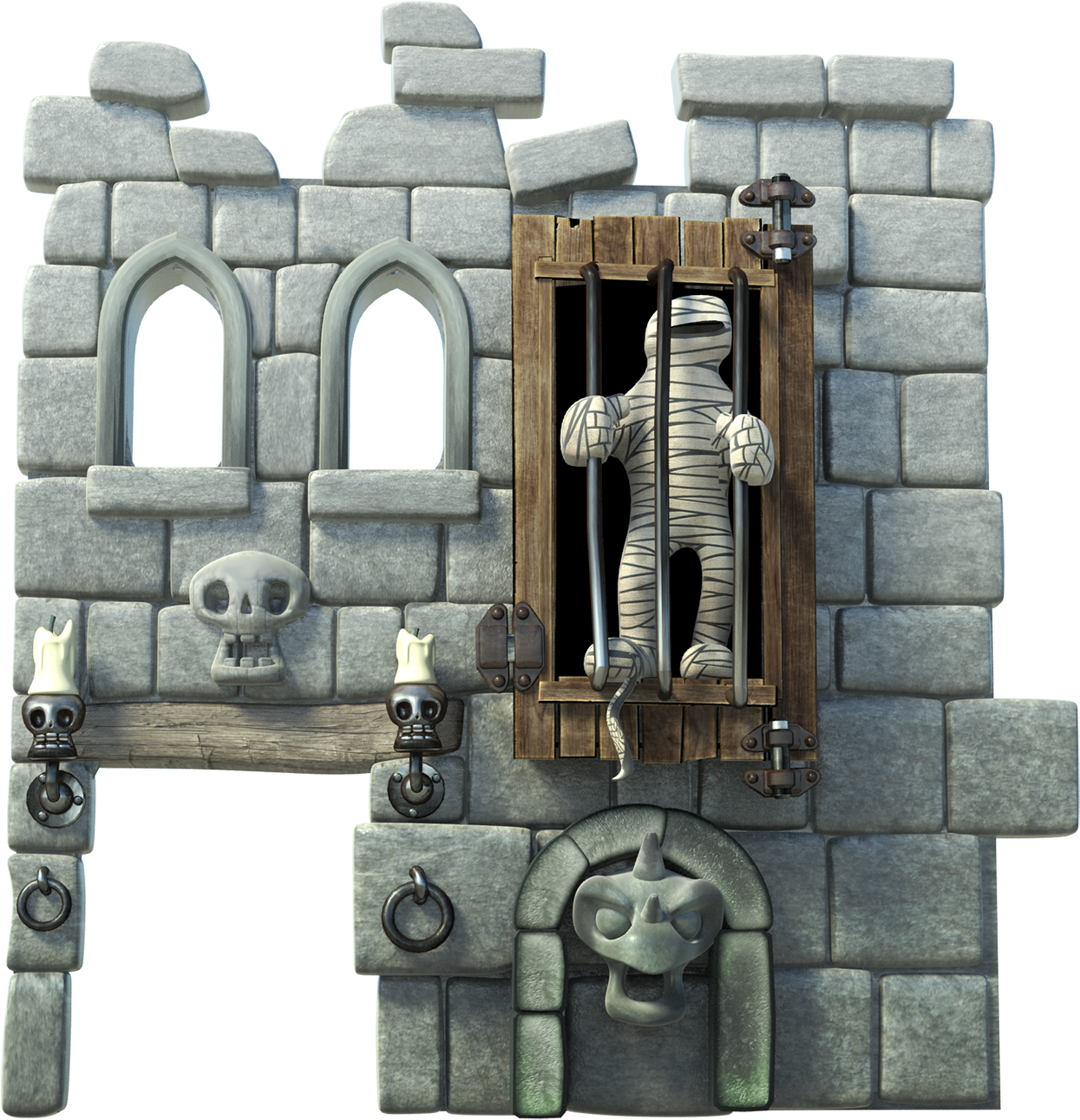 Ghost Castle Boardgame Client - Cannon (1400x1367), Png Download