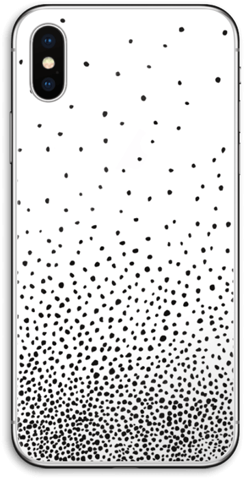 Gotas De Lluvia Negras - Đầm Xoè Chấm Bi (395x800), Png Download