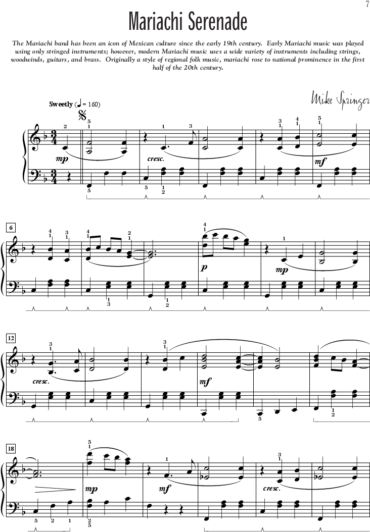 Mexico - Change Is Gonna Come Partition Piano (864x1152), Png Download