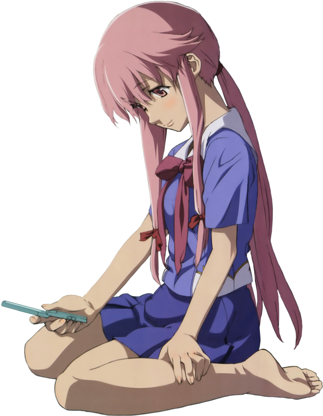 #yuno Gasai #юно Гасай #anime #аниме #tyan #тян #future - My Future Diary Yuno (700x924), Png Download