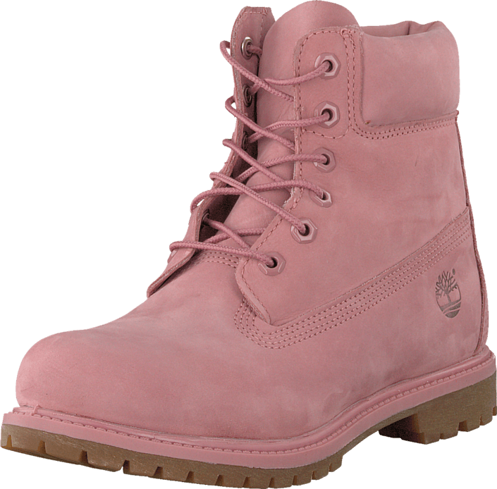 6in Premium Boot W Ca12ls Pink - Pink Timberland (705x694), Png Download