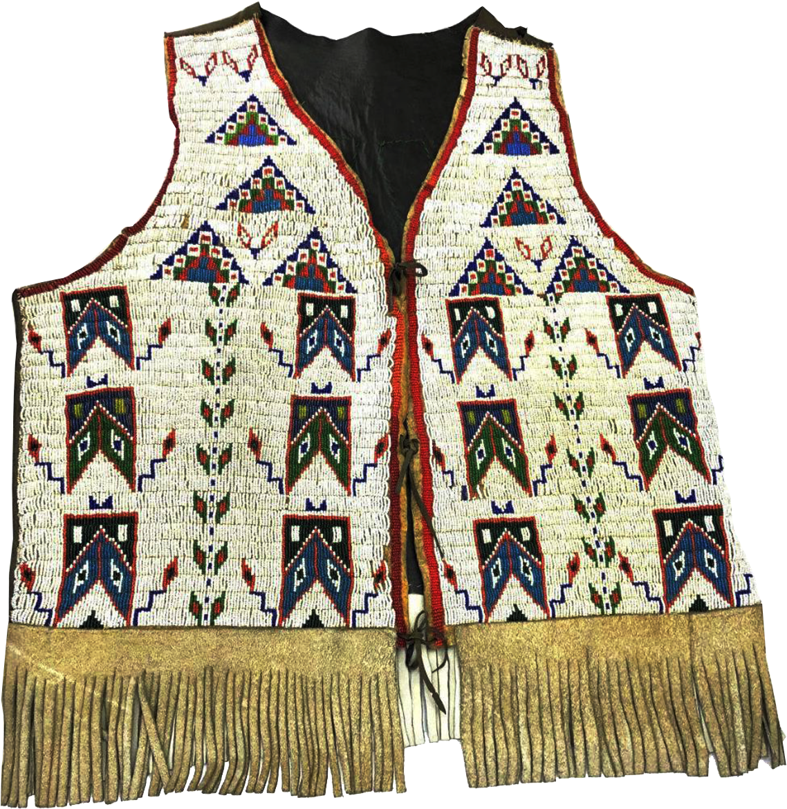 Chief White Feather Sitting Bull Beaded Vest - Sweater Vest (1200x1200), Png Download
