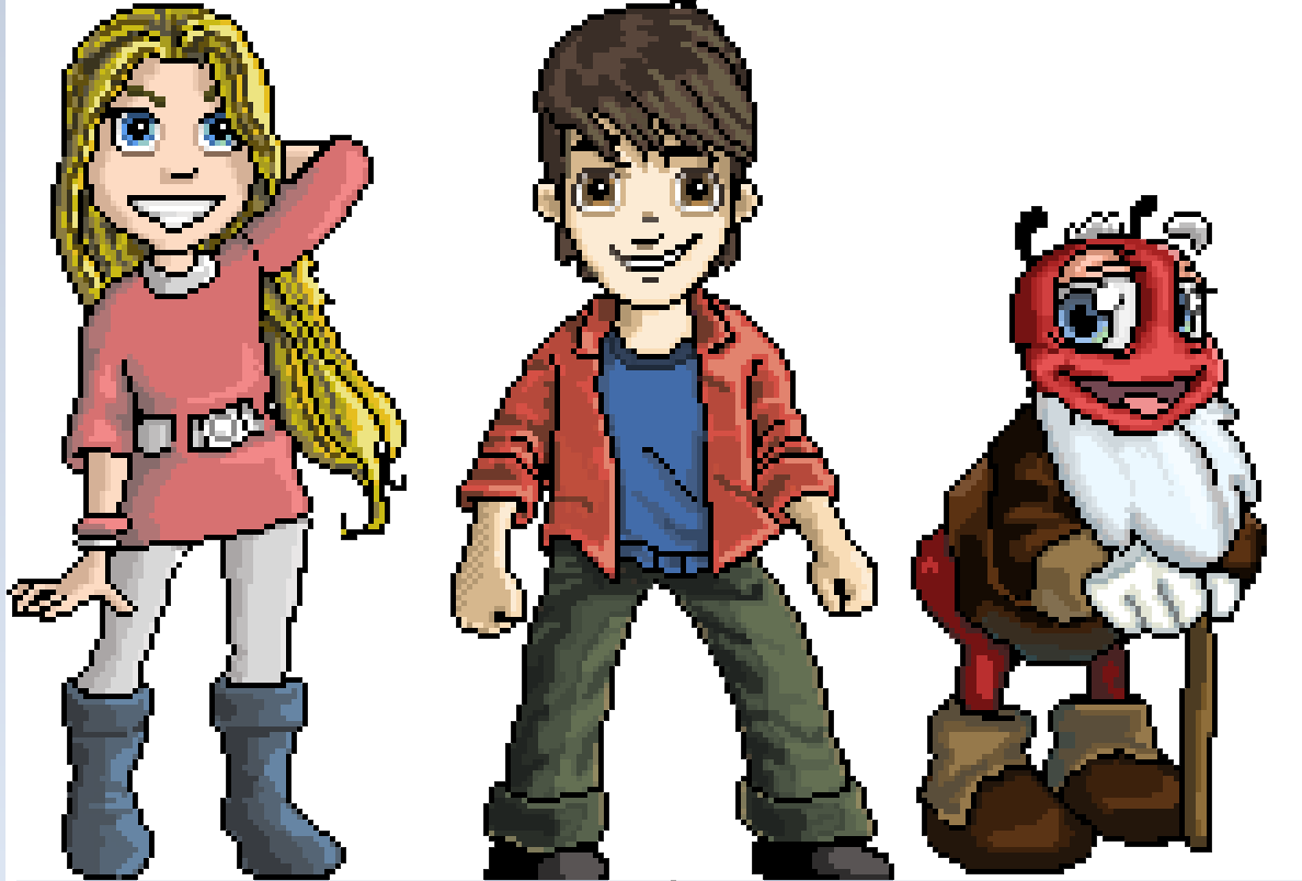 Character Art As Used In The Video Game "road To Lumen" - Cartoon (1188x804), Png Download