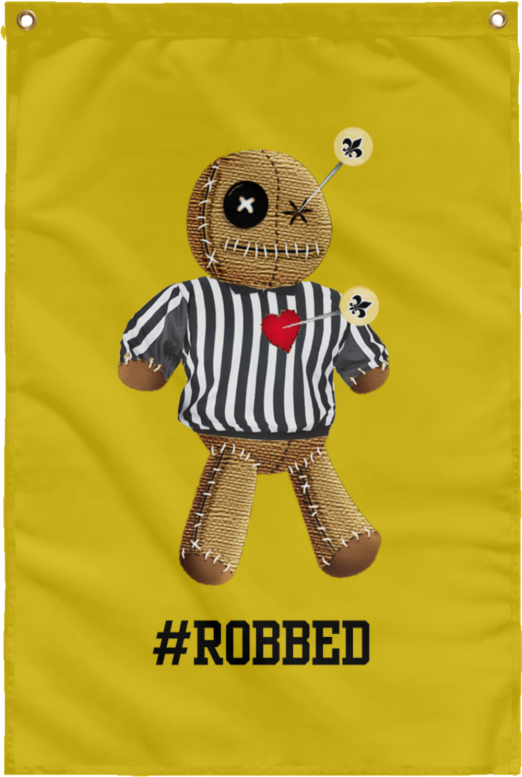 Saints Voodoo Doll Referee Personalized Wall Flag - Plush (1155x1155), Png Download
