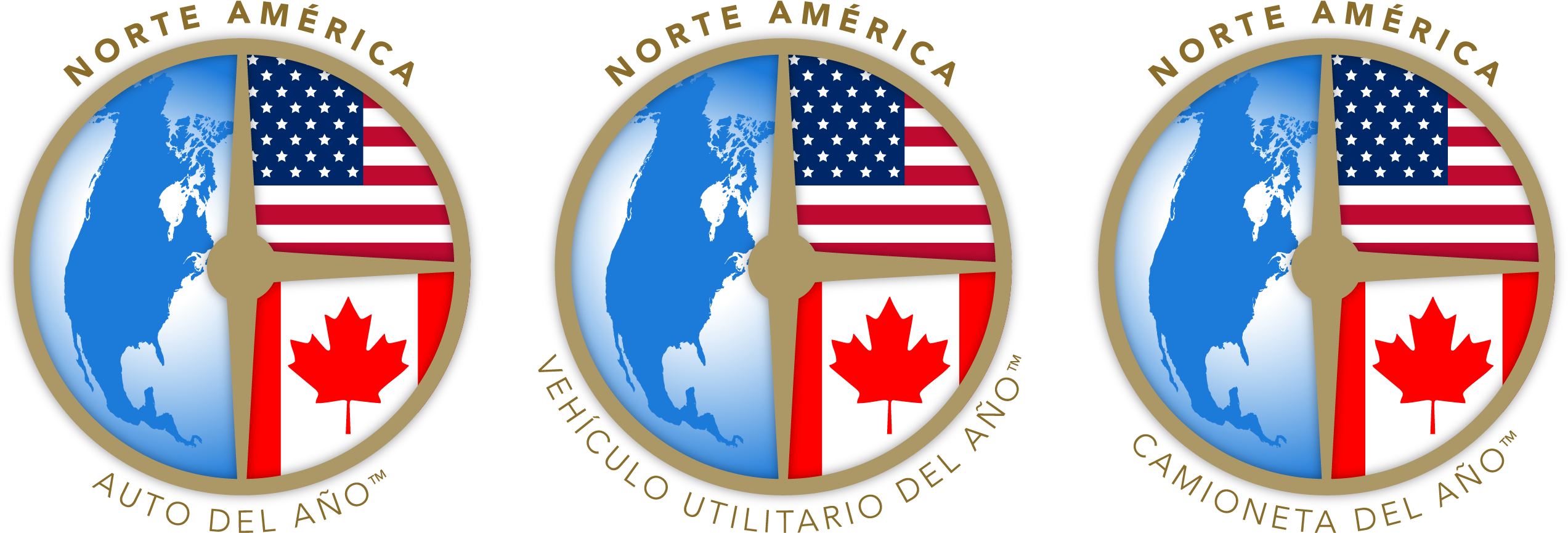 North American Car, Utility And Truck Of The Year Awards - North American Car Of The Year Logo (2700x1050), Png Download