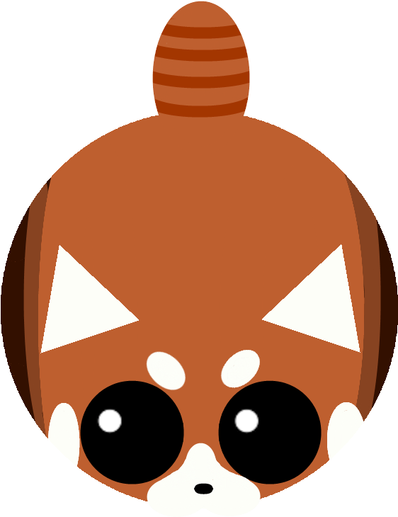 Red Panda - Mope Io Red Panda (800x849), Png Download