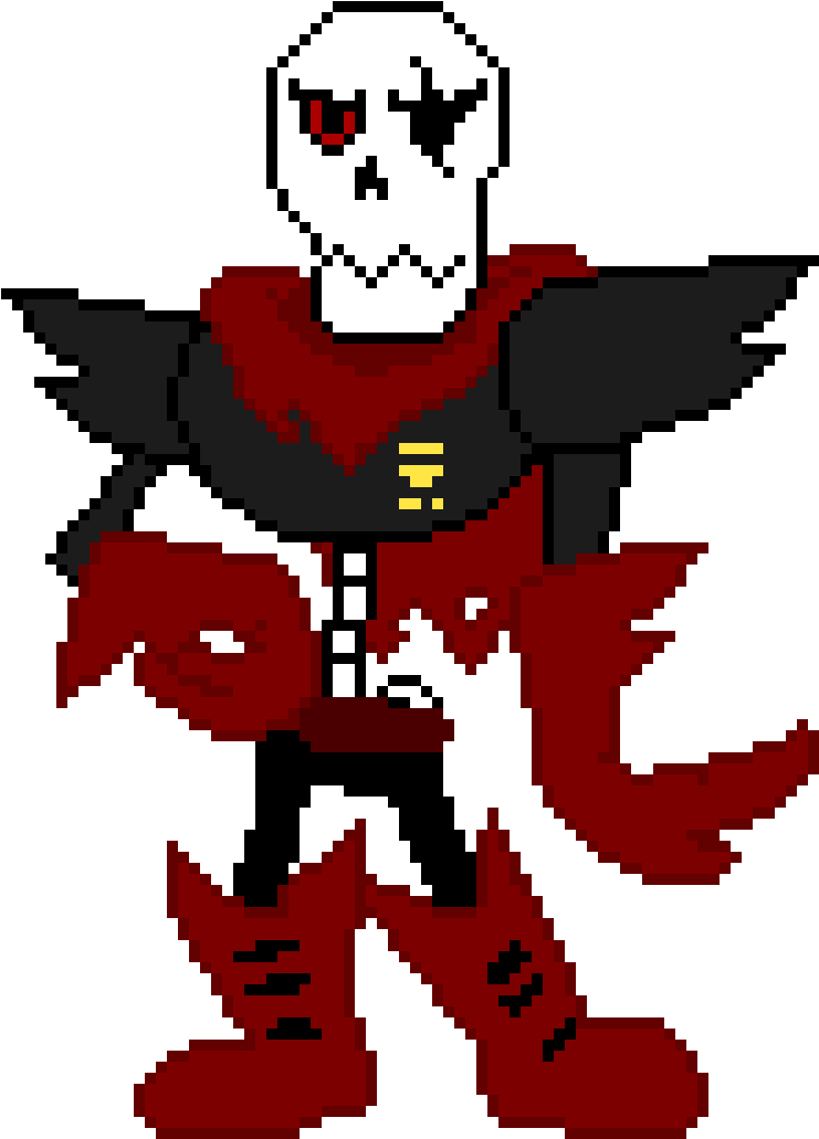 Underfell Papyrus - Underfell Papyrus Png (760x1050), Png Download