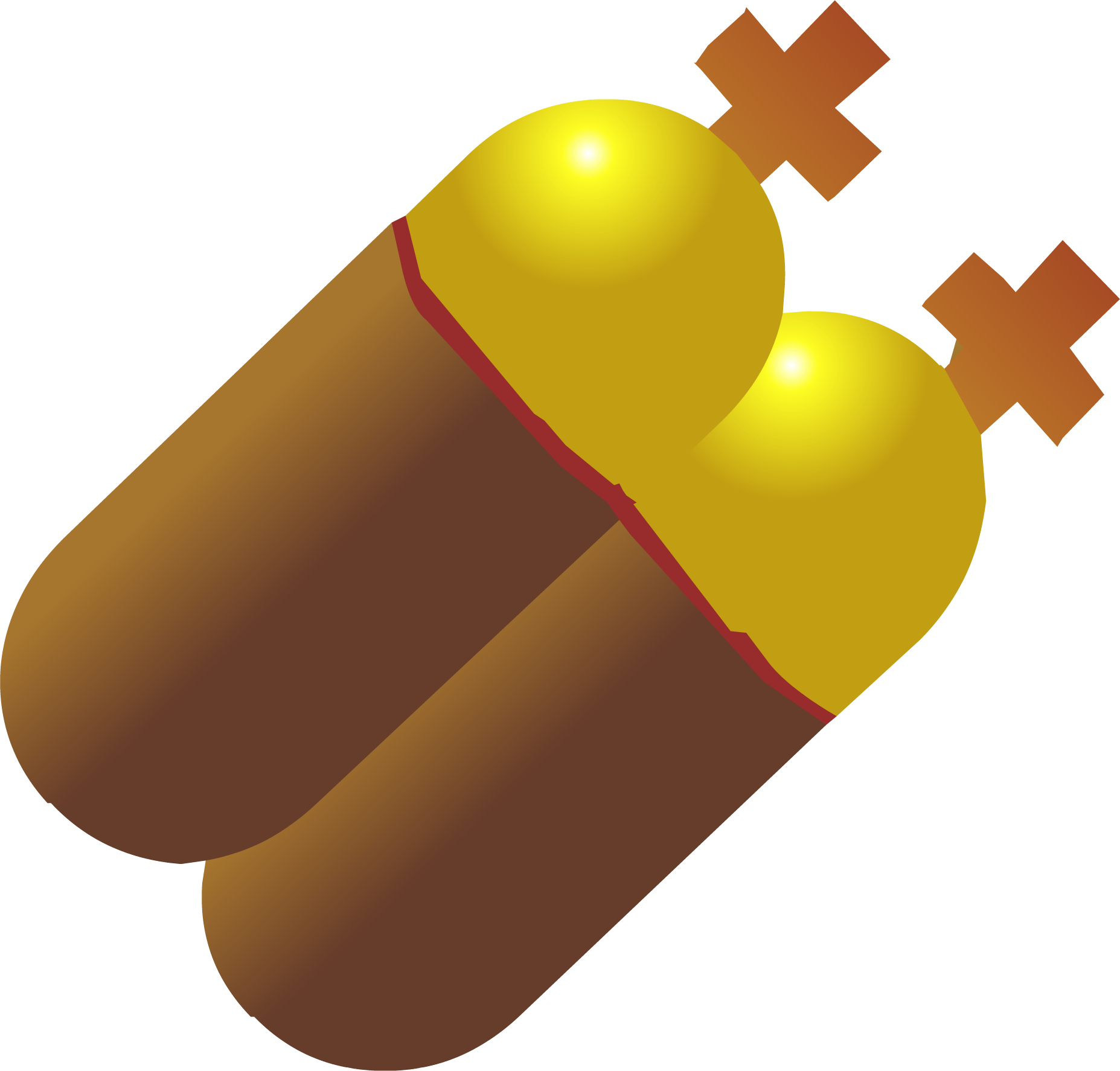 Air Tank Level 4 Icon - Cross (1855x1774), Png Download