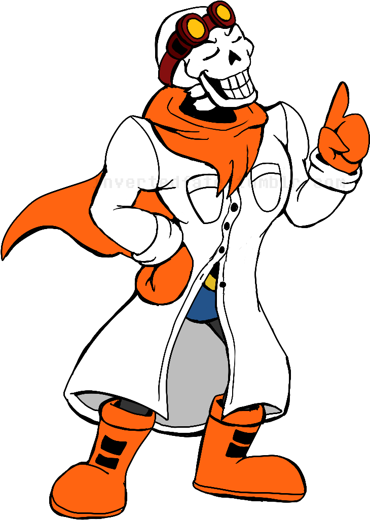 Official Art - Inverted Fate Papyrus (909x1185), Png Download