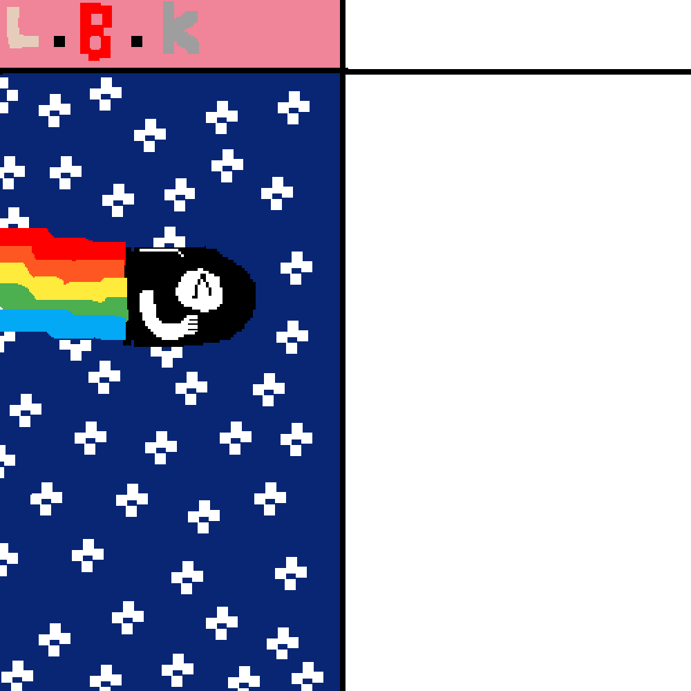 Nyan Bullet Bill - Graphic Design (1000x1000), Png Download