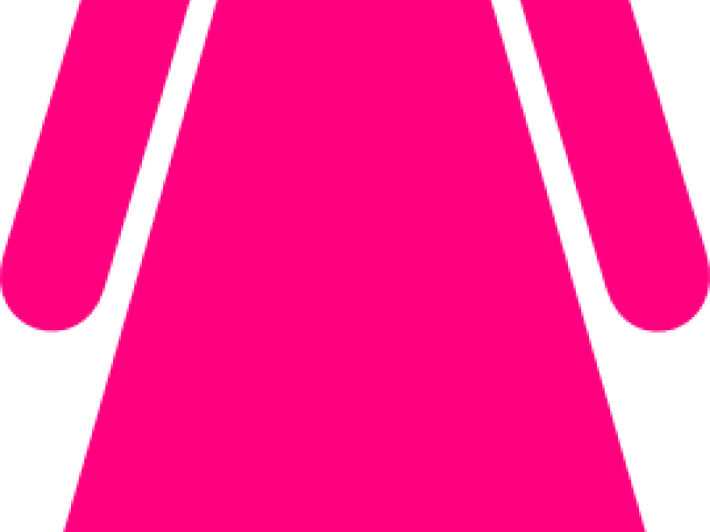 Girls Bathroom Sign - Stick Woman Png (640x480), Png Download
