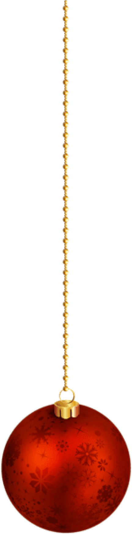 Free Png Hanging Red Christmas Ball Png - Christmas Hanging Balls Images Png (480x1767), Png Download