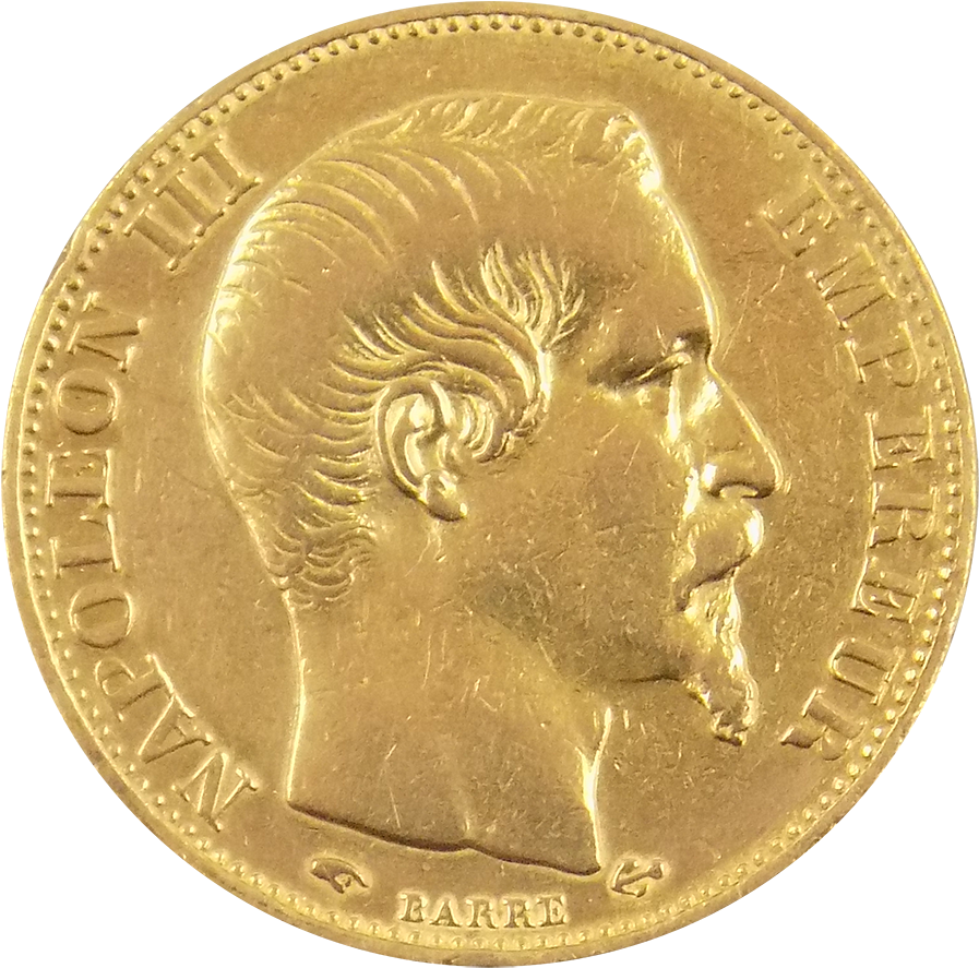 Pre-owned 1856 French Napoleon Iii Wreath 20 Franc - Mac Baren Plumcake (900x900), Png Download