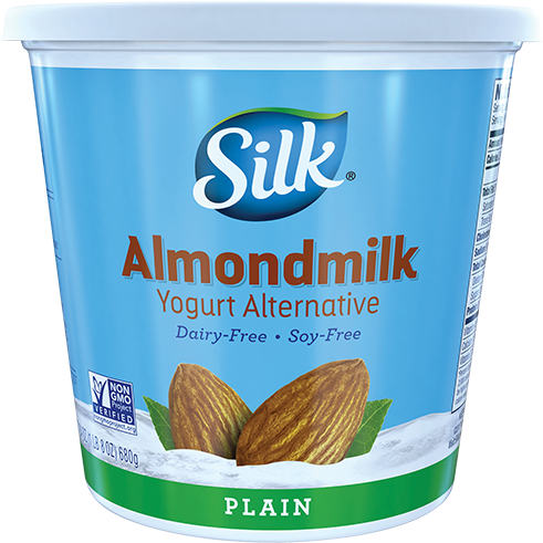 Silk Plain Almond Dairy-free Yogurt Alternative 24 - Silk Plain Almond Milk Yogurt (496x1130), Png Download