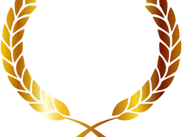 Golden Clipart Laurel Wreath - Golden Laurel Wreath Png (640x480), Png Download