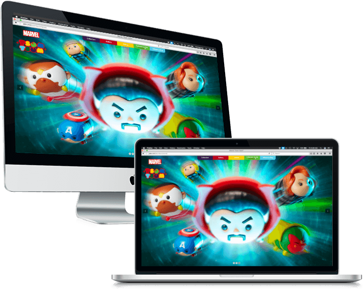 Marvel Tsum Tsum - Led-backlit Lcd Display (750x600), Png Download