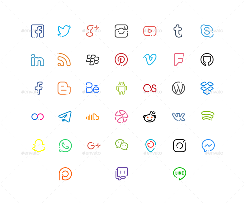 Media Icons Computer Social Free Clipart Hq - Icones Png Social Media (800x667), Png Download