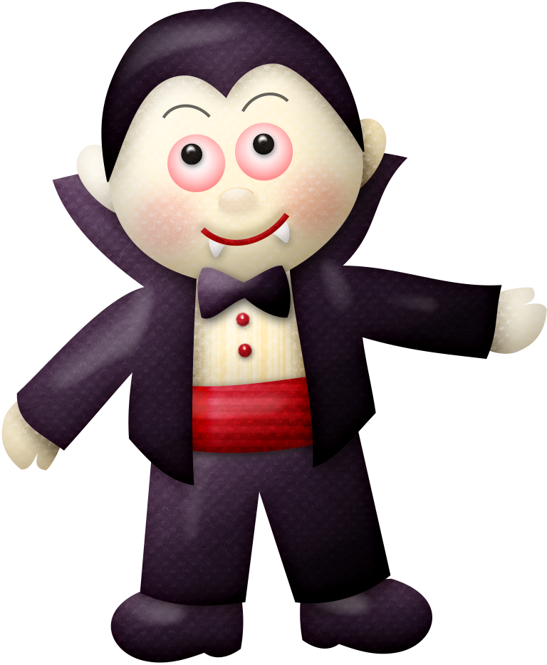 Little Tricksters - Little Character Halloween Clipart (768x934), Png Download