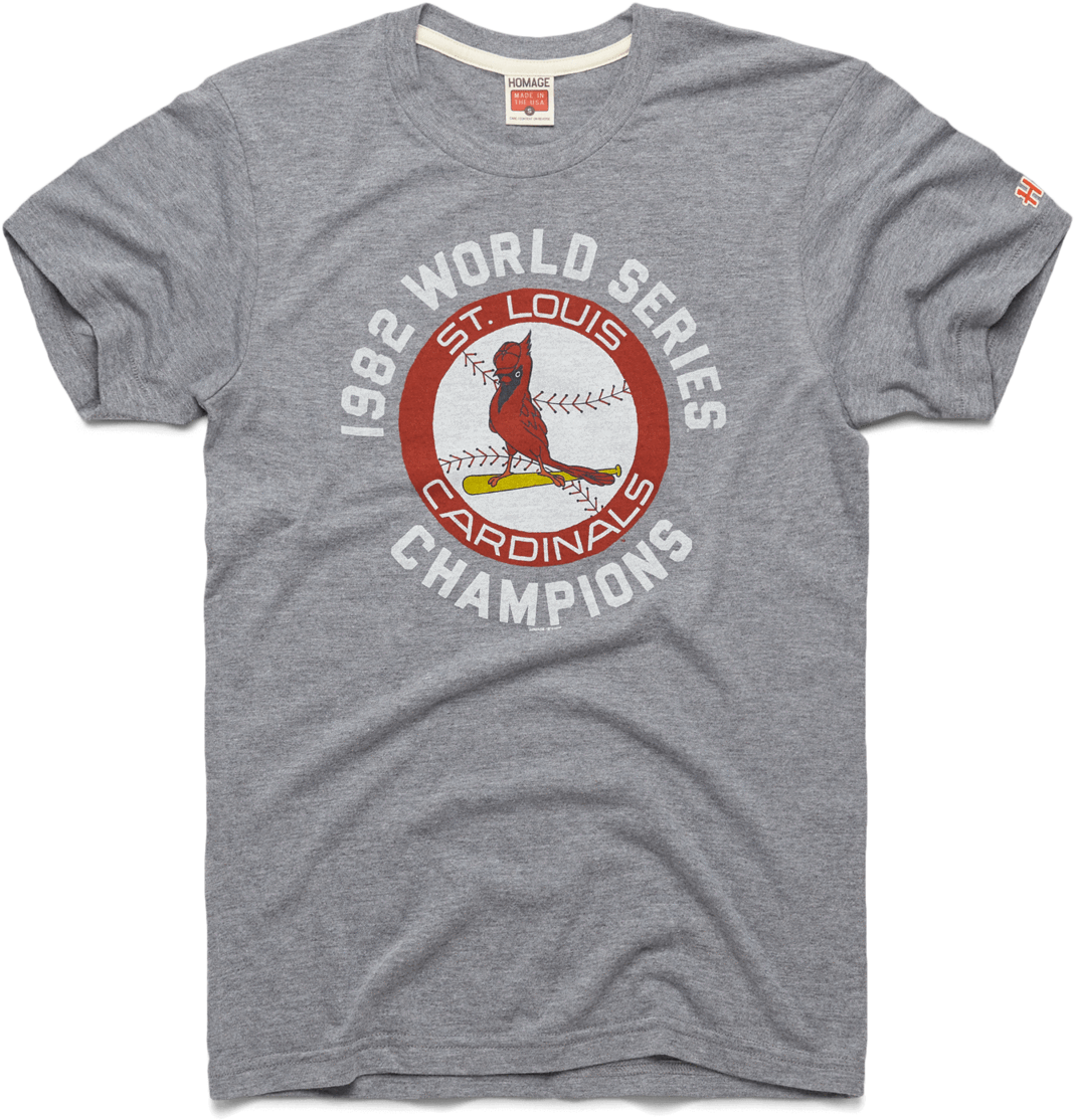 Louis Cardinals 1982 World Series Champs - Active Shirt (1600x1600), Png Download