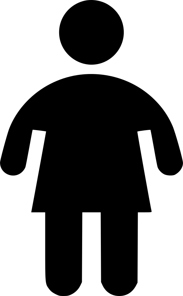 Png File Svg - Woman Icon Png (606x980), Png Download