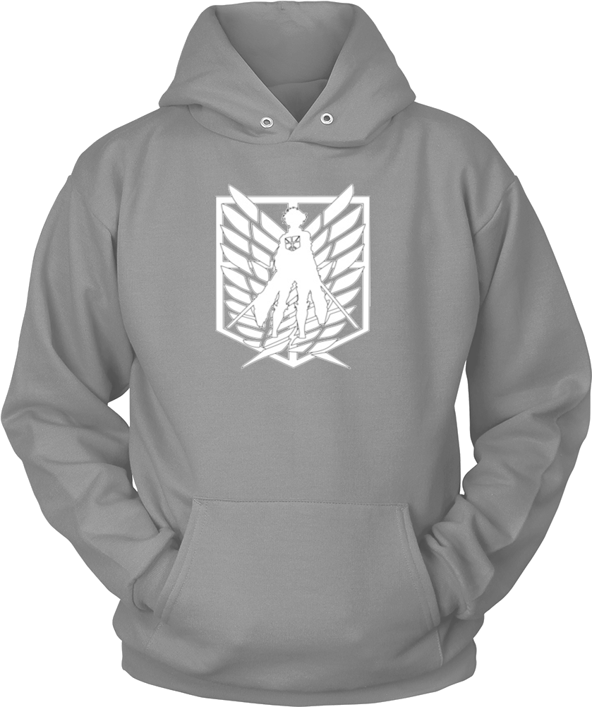 Attack On Titan Hoodie, Scouter Logo Hoodie - Basketball Hoodies (1000x1000), Png Download