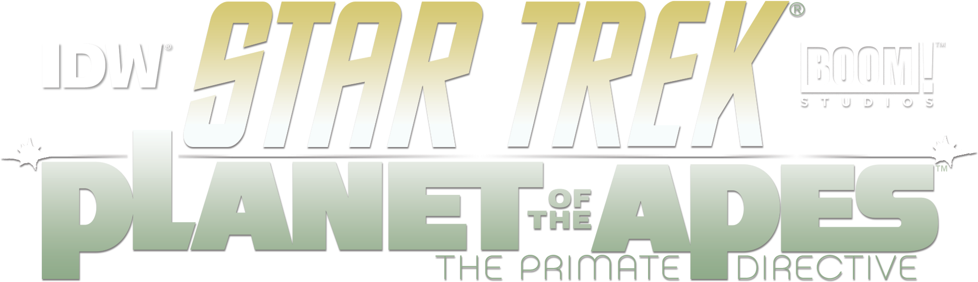 Star Trek/planet Of The Apes - Graphics (2062x717), Png Download