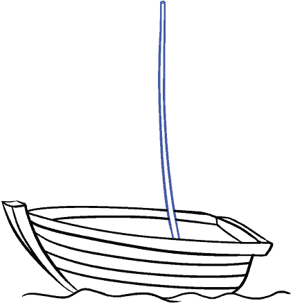 678 X 600 7 - Simple Easy Drawing Boat (678x600), Png Download