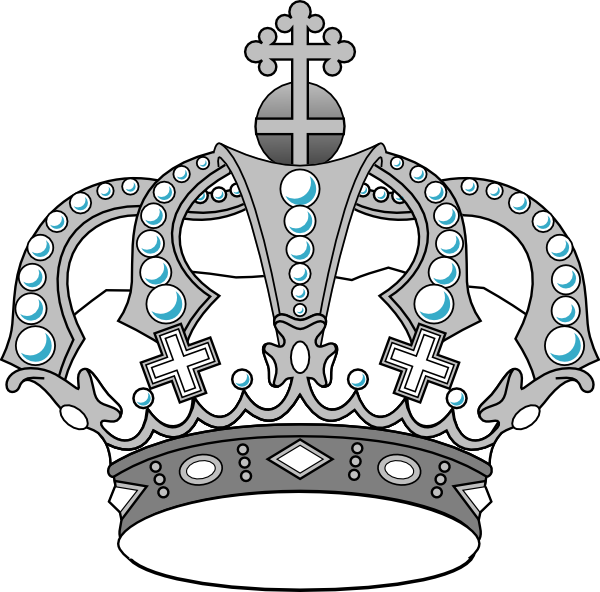 King Silver Crown Png (600x592), Png Download