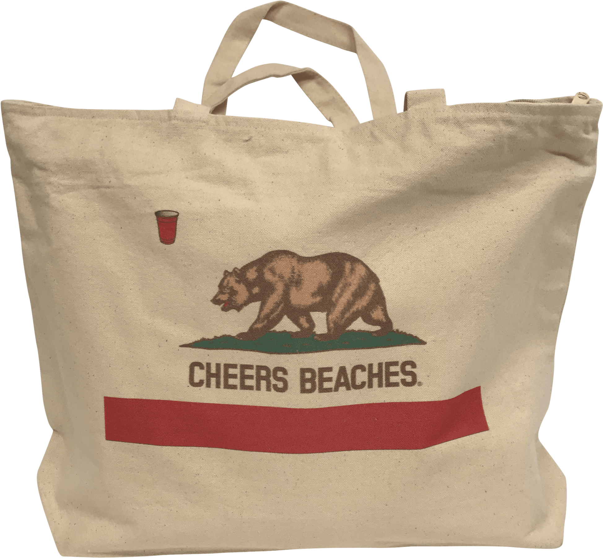 Cheers Beaches Accessories Cheers Beaches California - Tote Bag (2048x2240), Png Download